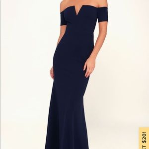 Navy blue dress